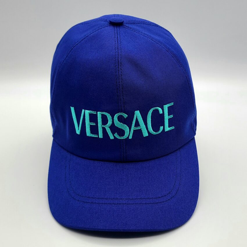 versace blue cap