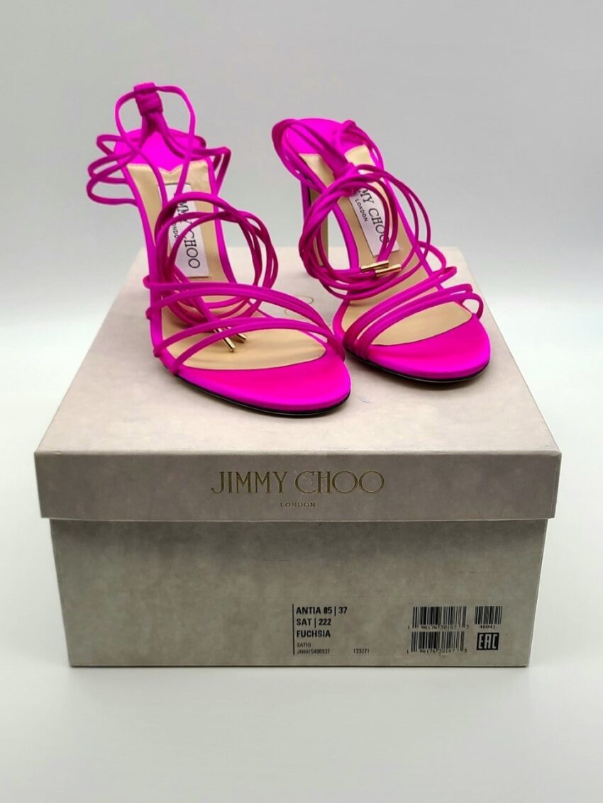 Jimmy Choo Anita Strappy Ankle-Tie Sandals