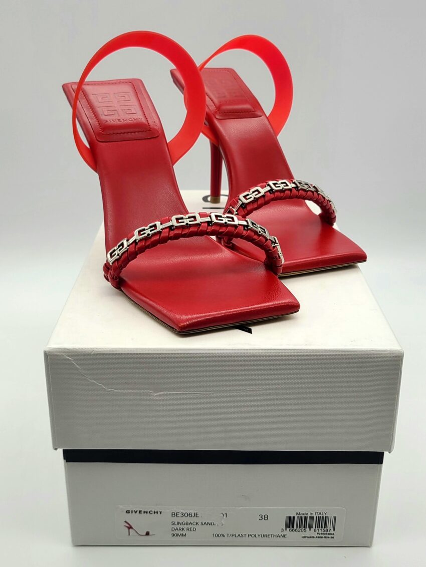 $925 4G Braided Strap Slingback Sandal