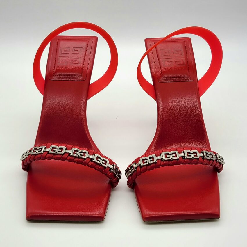 $925 4G Braided Strap Slingback Sandal