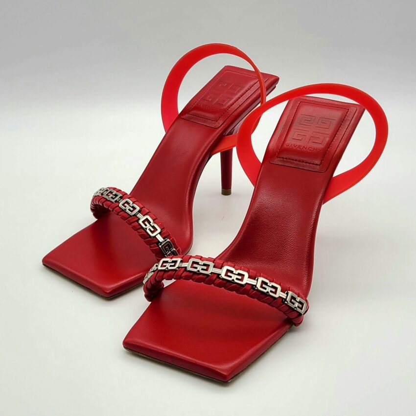 $925 4G Braided Strap Slingback Sandal