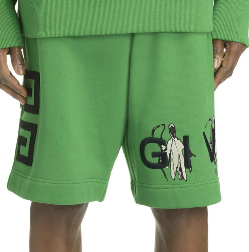 $995 Givenchy x Josh Smith Reaper 4G Sweat Shorts