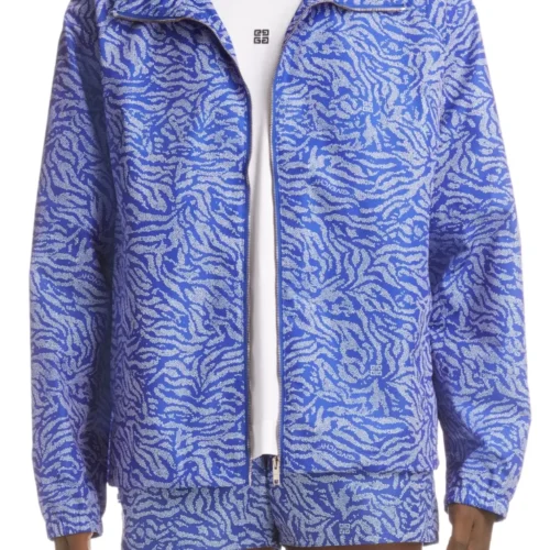 $2,255 Givenchy Zebra Print Windbreaker