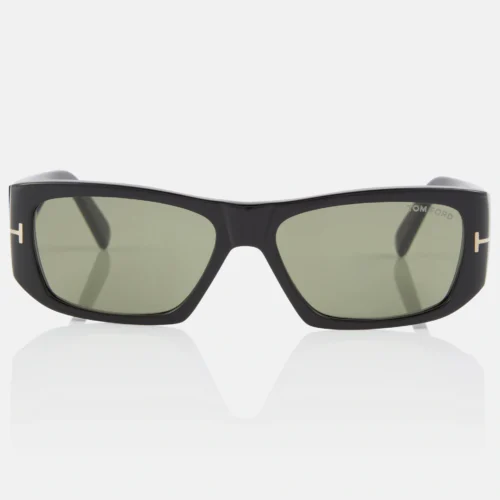 TOM FORD-Andres Rectangle Acetate Sunglasses