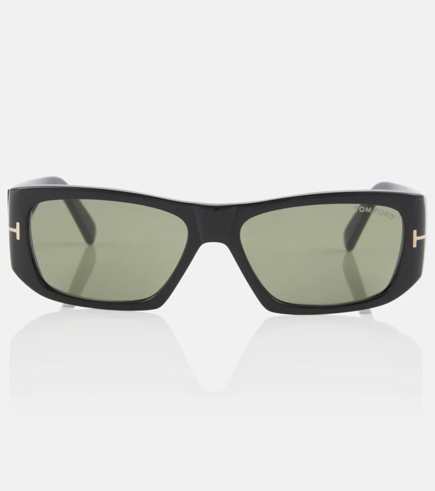 TOM FORD-Andres Rectangle Acetate Sunglasses