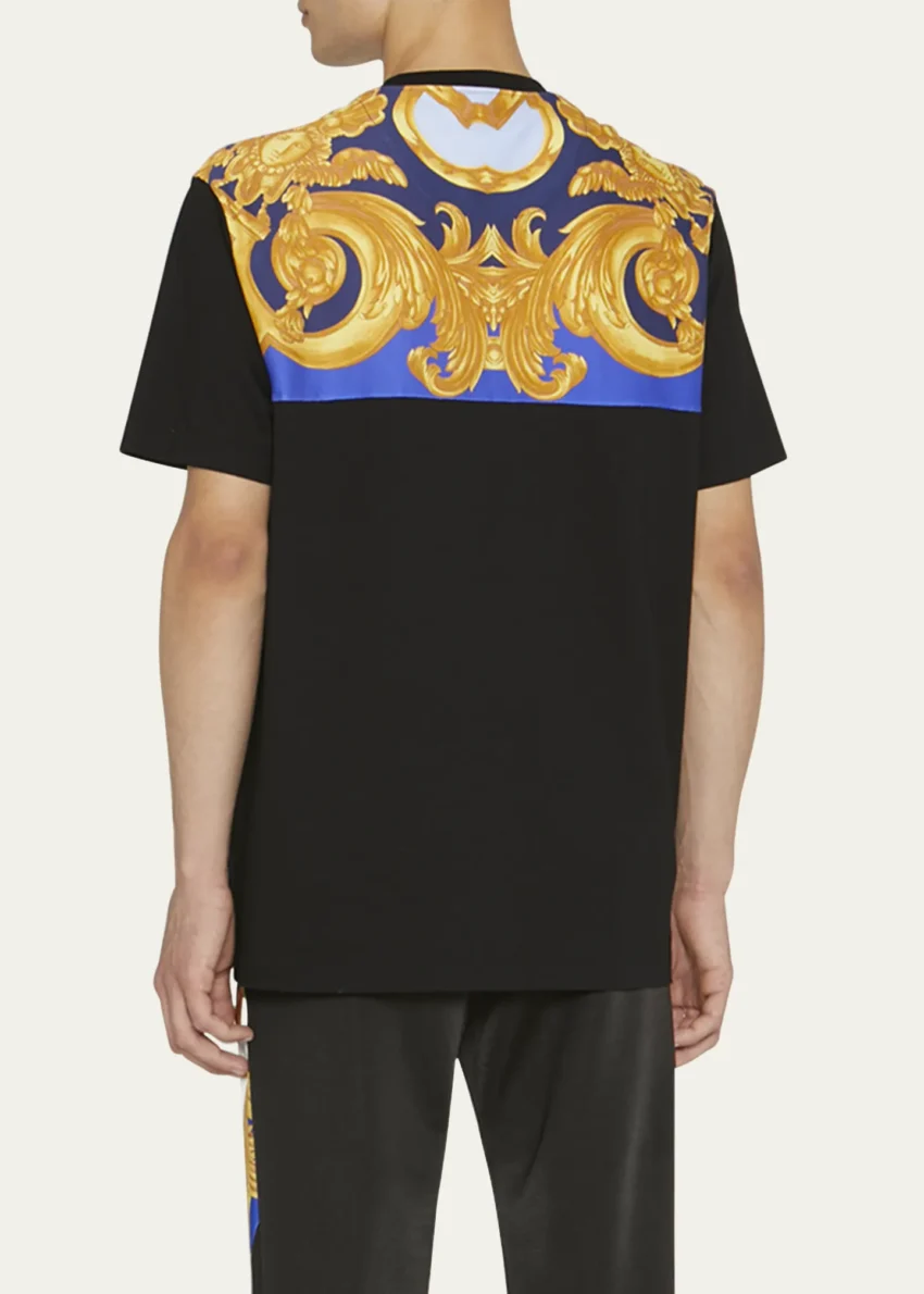 $950 Versace Men's Barocco 660 Crew T-Shirt